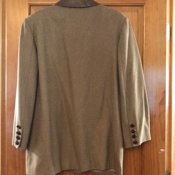 Mark Eisen size 6 wool and leather jacket USA - Picture 2 of 15